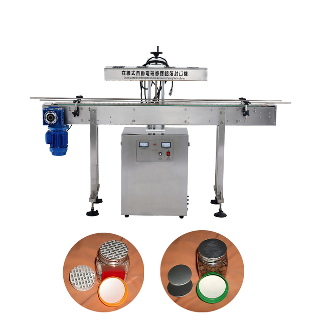 Hoge kwaliteit hoge snelheid elektromagnetische inductie aluminiumfolie sluitmachine voor flessen