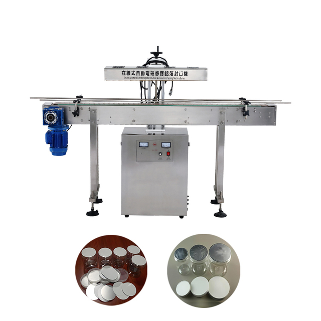 Hoge kwaliteit hoge snelheid elektromagnetische inductie aluminiumfolie sluitmachine voor flessen